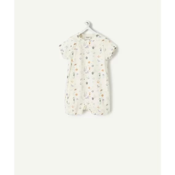 Dors-bien court bébé en coton bio et imprimé animaux marins –  – Soldes