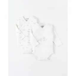 Set De 2 Bodies Croisés Blanc