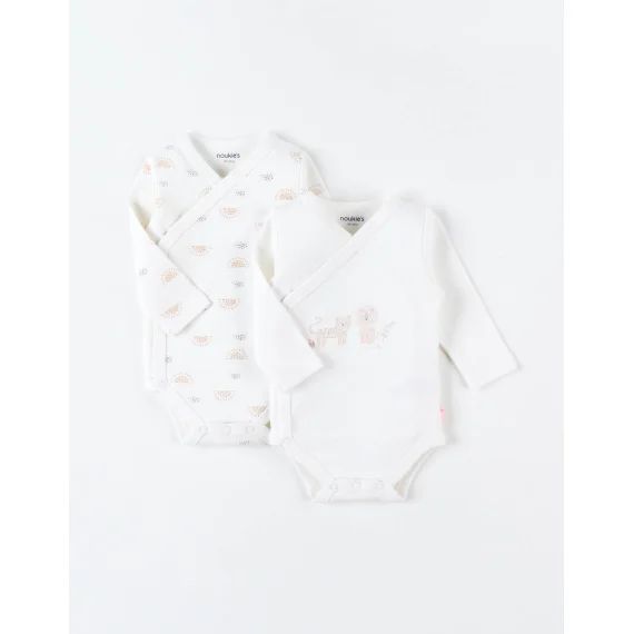 Set De 2 Bodies Croisés Blanc