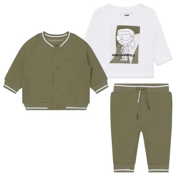 Ensemble de jogging 3 pièces Garçon Vert
