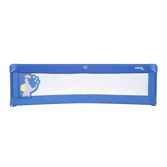 Barrière De Lit 150 Cm Pour Lit Standard Éléphant Bleu