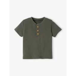 T-shirt tunisien bébé nid d’abeille bébé kaki