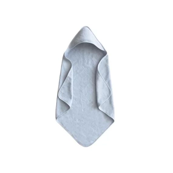 Cape de bain en coton bio Baby Blue
