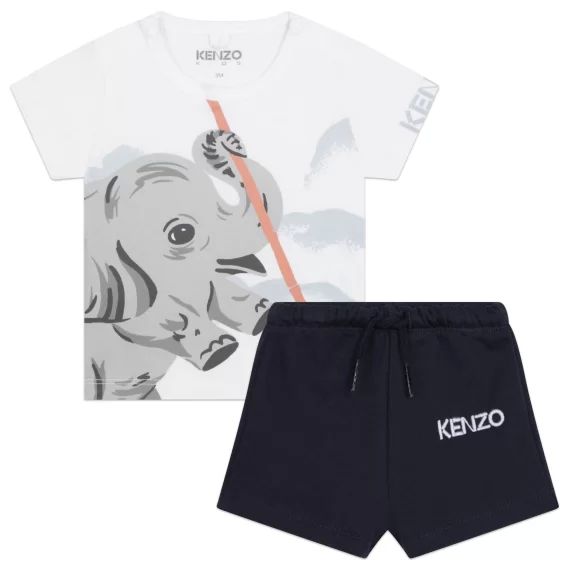 Ensemble T-shirt et short Garçon Blanc