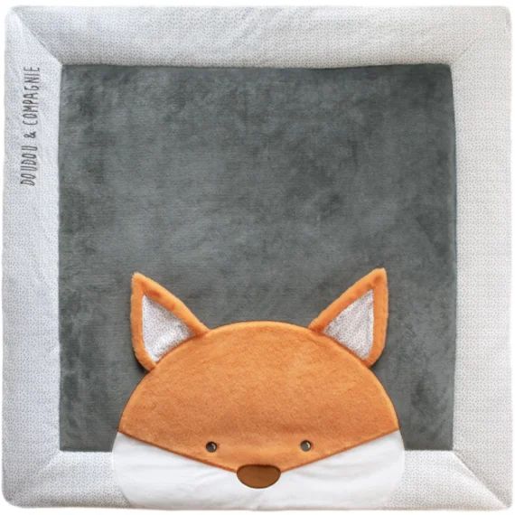 Tapis de jeu Tapidou renard (100 x 100 cm)