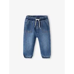 Pantalon en denim bébé coupe jogging stone