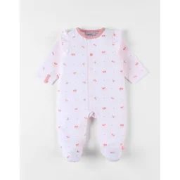 Pyjama 1 Pièce Papillons En Jersey Rose