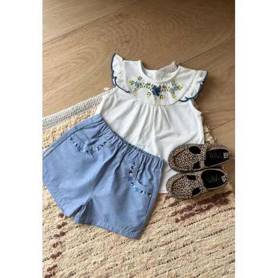 Short Bébé Océan D&rsquo;amour Bleu