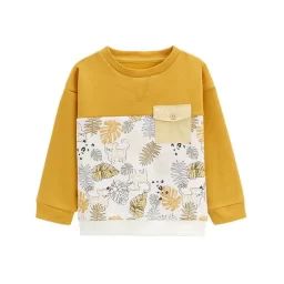 Sweat-shirt En Molleton Bébé Garçon Aslan Orange