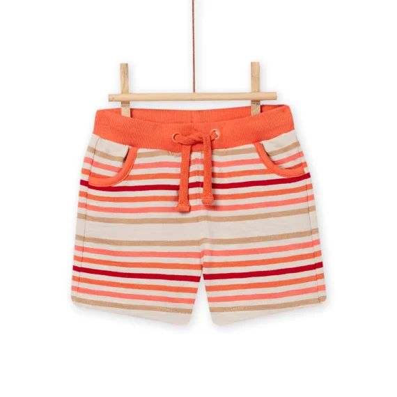 Short À Rayures Écru Bébé Garçon