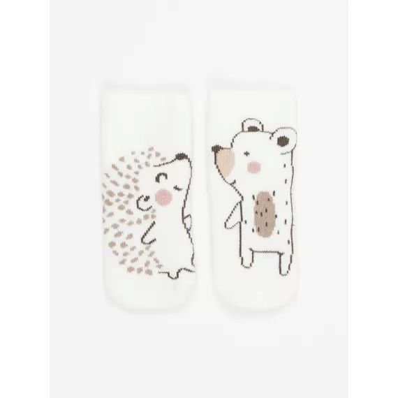 Chaussettes Blanc Cassé Mixte