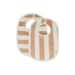 Bavoir Stripe Éponge (x2) GOTS –