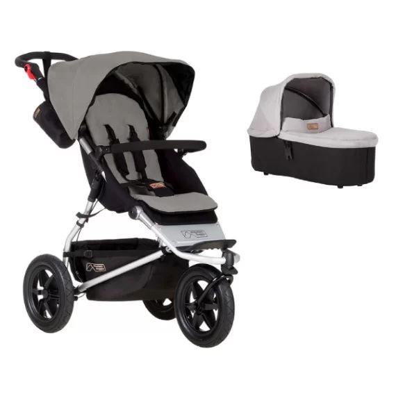 Poussette Mountain Buggy Urban Jungle + Nacelle Plus – Silver
