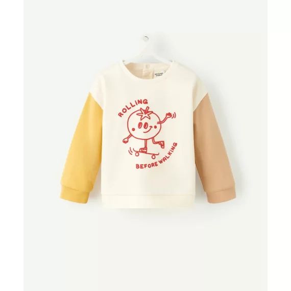Sweat bébé garçon en fibres recyclées motif tomate –  – Soldes