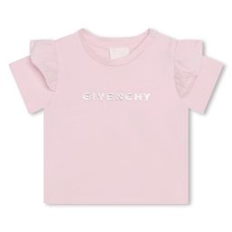 T-shirt manches volantées Fille Rose