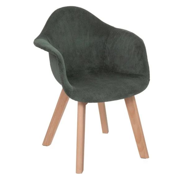 Chaise Enfant À Accoudoirs – Lena Vert Kaki