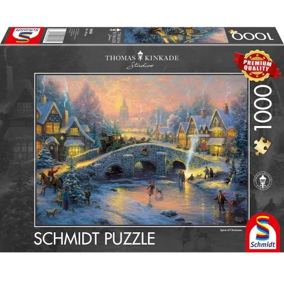 Puzzle L&rsquo;esprit De Noël 1000 Pcs Gris