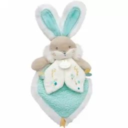Coffret doudou plat vert amande Lapin de sucre
