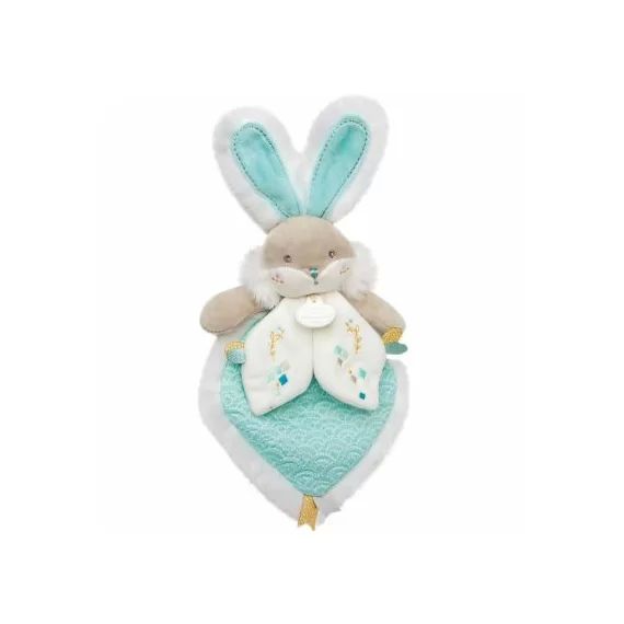 Coffret doudou plat vert amande Lapin de sucre