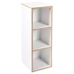 ROBA Étagère pour Chambre de Bébé Finn – Cube de Rangement à 3 Cases – Blanc blanc