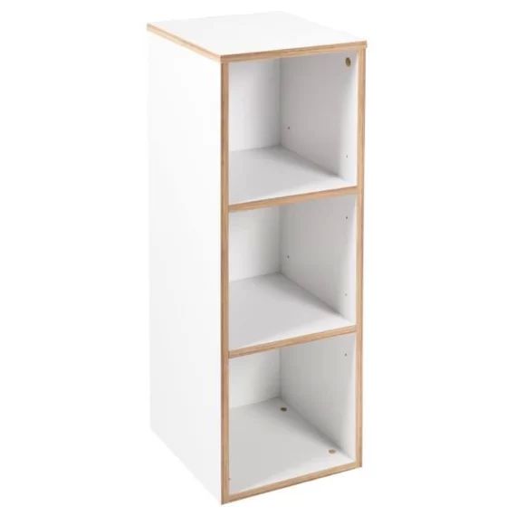 ROBA Étagère pour Chambre de Bébé Finn – Cube de Rangement à 3 Cases – Blanc blanc