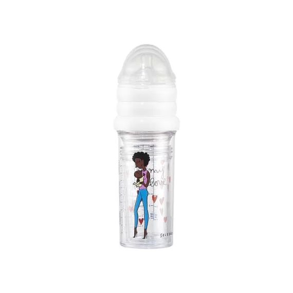 Lot de 3 biberons anti colique gigogne Maman Afro by Soledad (360 ml et 210 ml)