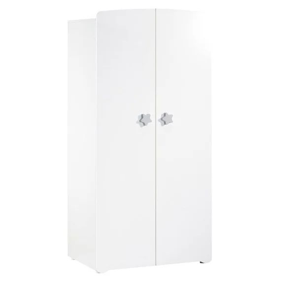 Armoire bébé 2 portes blanc