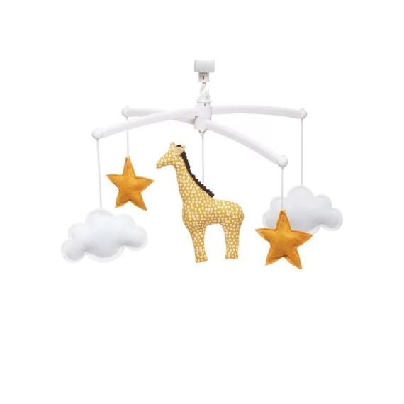Mobile musical girafe jaune (mélodie au choix)