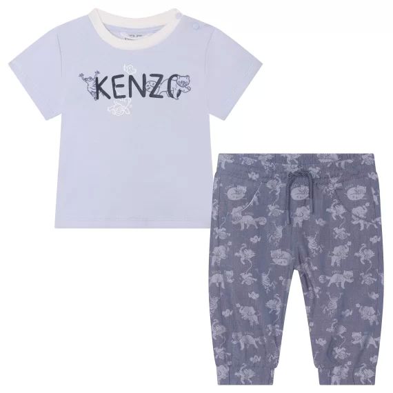 Ensemble t-shirt + pantalon Garçon Bleu