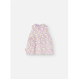 Robe En Coton Avec Imprimé Fleurs Rose