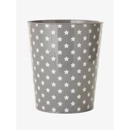 Corbeille métal Etoiles gris
