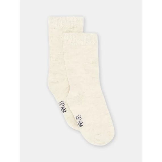 Chaussettes Brillantes Beige Clair Bébé Fille – Beige Chiné