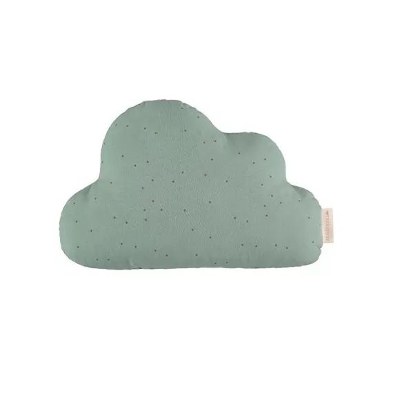 Coussin nuage pois Eden Green (24 x 38 cm)