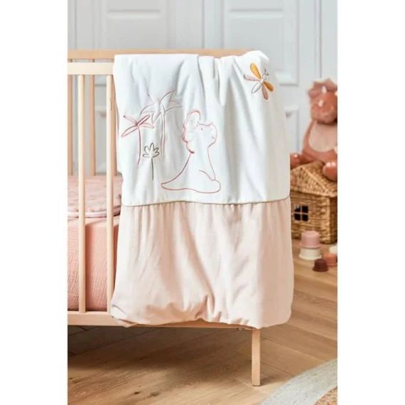 Couverture 75 x 100 cm Popsie Gigi & Louli en Veloudoux® blanc