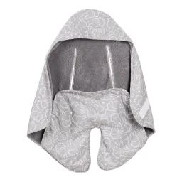 Couverture Enveloppante Hiver Pour Siège Auto Et Poussette Miffy® Gris / Motif Blanc