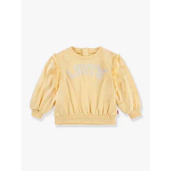 Sweat à volants fille Levi&rsquo;s® jaune pâle