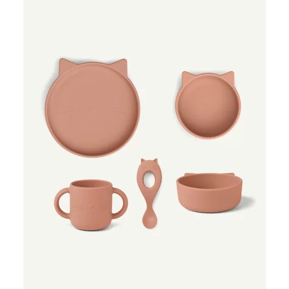 Coffret chat repas en silicone vivi rose –  – Soldes