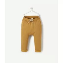 Pantalon sarouel bébé garçon en fibres recyclées marron –  – Soldes
