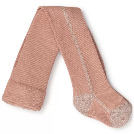 Collants avec rayure Fille Rose
