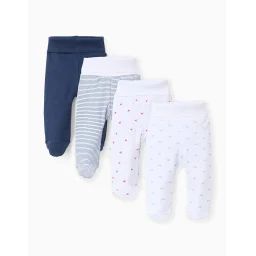 Lot De 4 Pantalons À Pieds Extra Confortables Multicolore