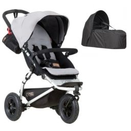 Poussette Mountain Buggy Swift – Silver + Cocoon V2