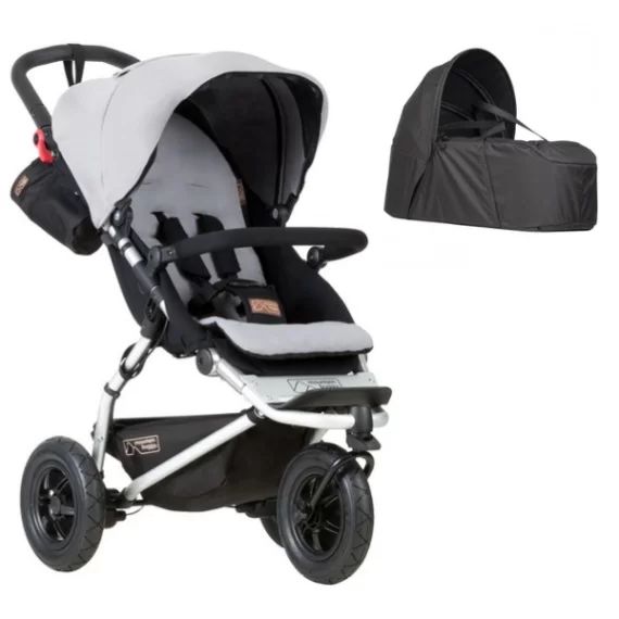 Poussette Mountain Buggy Swift – Silver + Cocoon V2