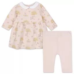 Ensemble robe et leggings Fille Rose