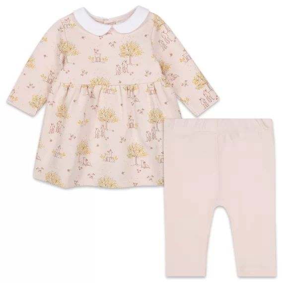 Ensemble robe et leggings Fille Rose