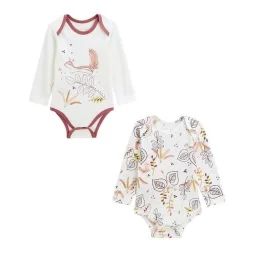 Lot De 2 Bodies Bébé Manches Longues Léonie Blanc