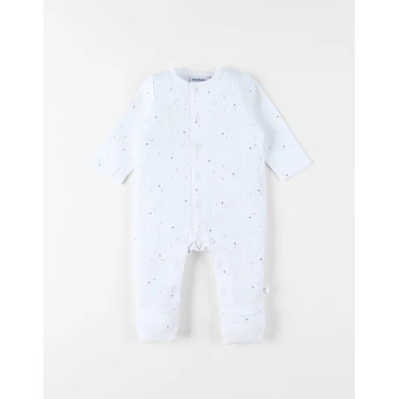 Pyjama Bébé Jersey Fantaisie Blanc