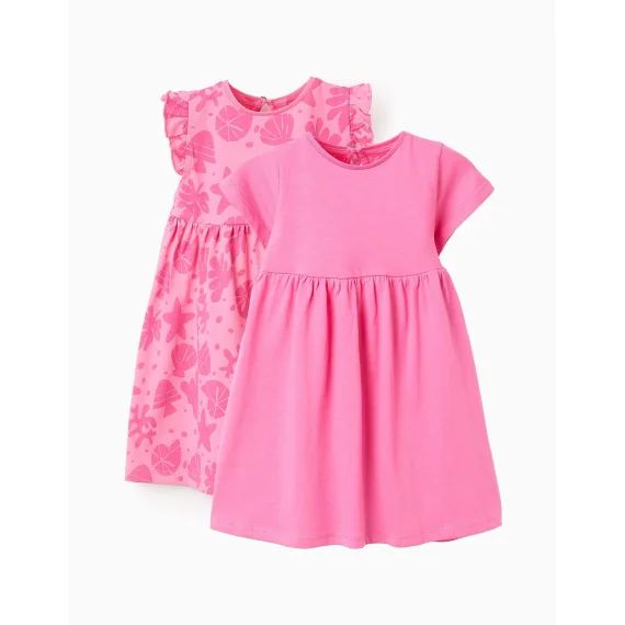 Pack 2 Robes En Coton Rose