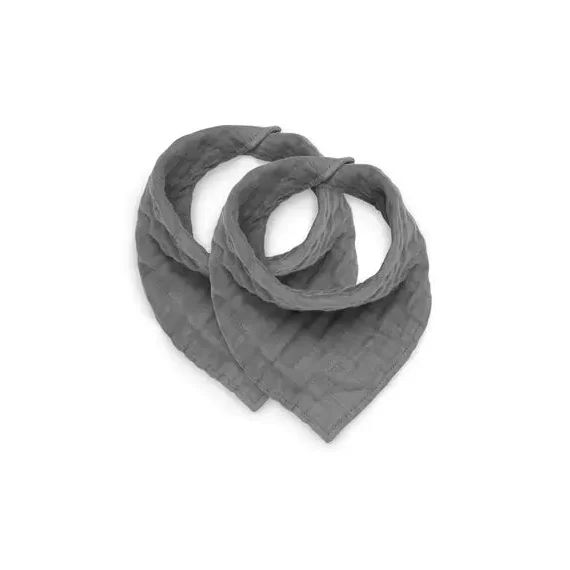 Bavoir Bandana Wrinkled Coton (x2) –