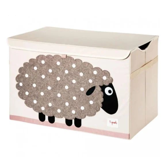 Coffre À Jouets Mouton Gris
