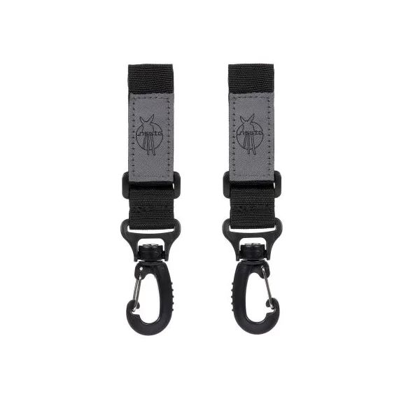 Crochets attache poussette noir